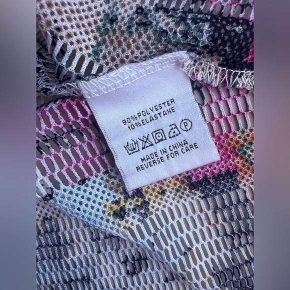 Vintage Dor Dor Couture Top Cover Boho Bohemian Knitted Swim Cover.  2X Colorful - Picture 16 of 16